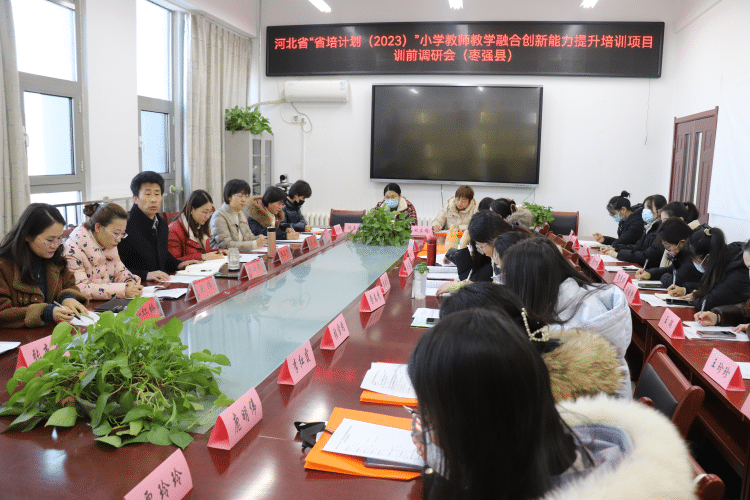 枣强县举办“省培计划(2023)  -小学教师教学融合创···